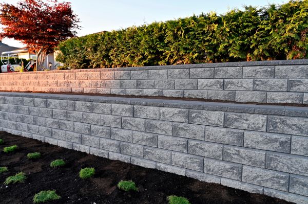Concrete Retaining Wall Installation in Marion