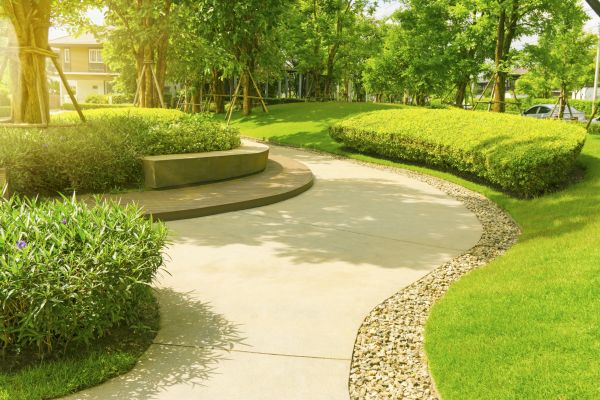 Cement Walkway Installation in Marion