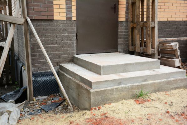 Cement Steps Construction in Marion